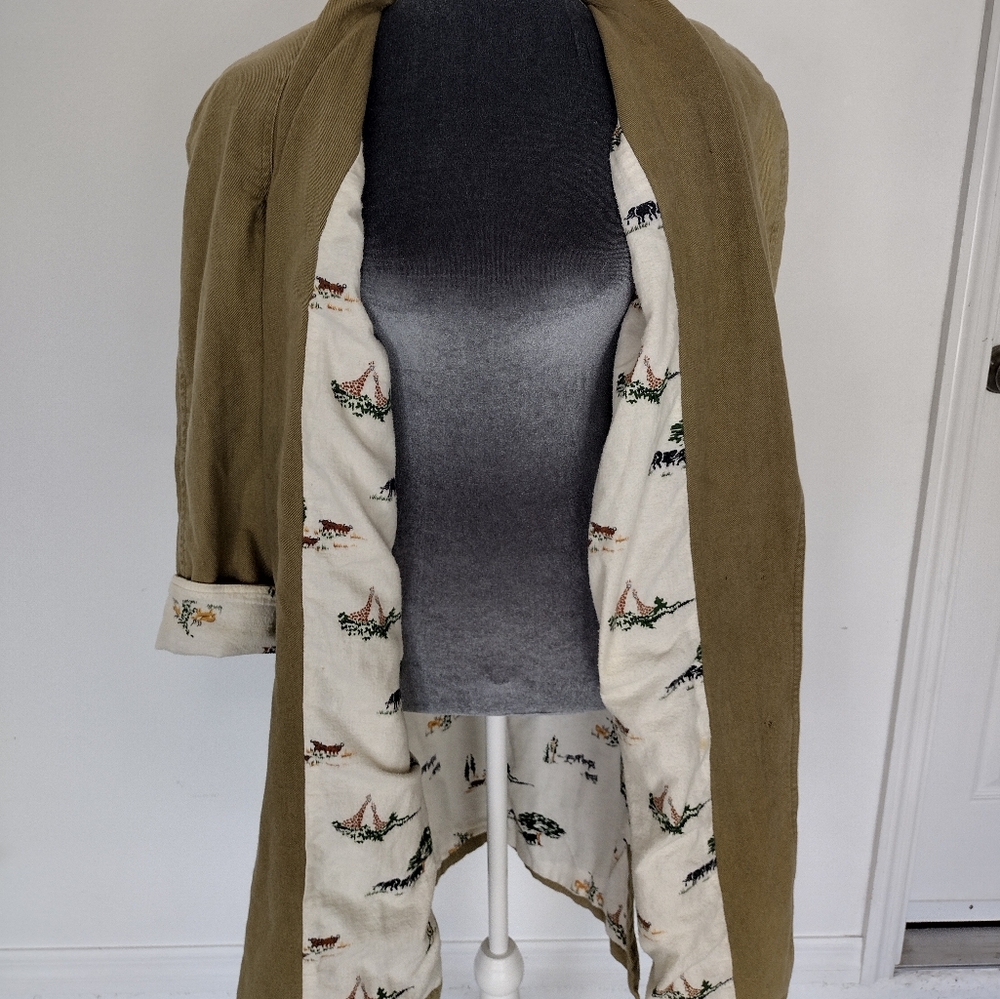 Vintage S.B.II By BIttermen Coat Size L. 100% Cotton. - Picture 2 of 16